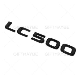 For Lexus Rear Bumper Gloss Black LC 500 Letter Logo Badge Emblem Car Replace