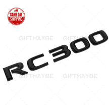 Load image into Gallery viewer, For Lexus Trunk Gloss Black RC 300 Letter Logo Badge Emblem Car Replace F-Sport
