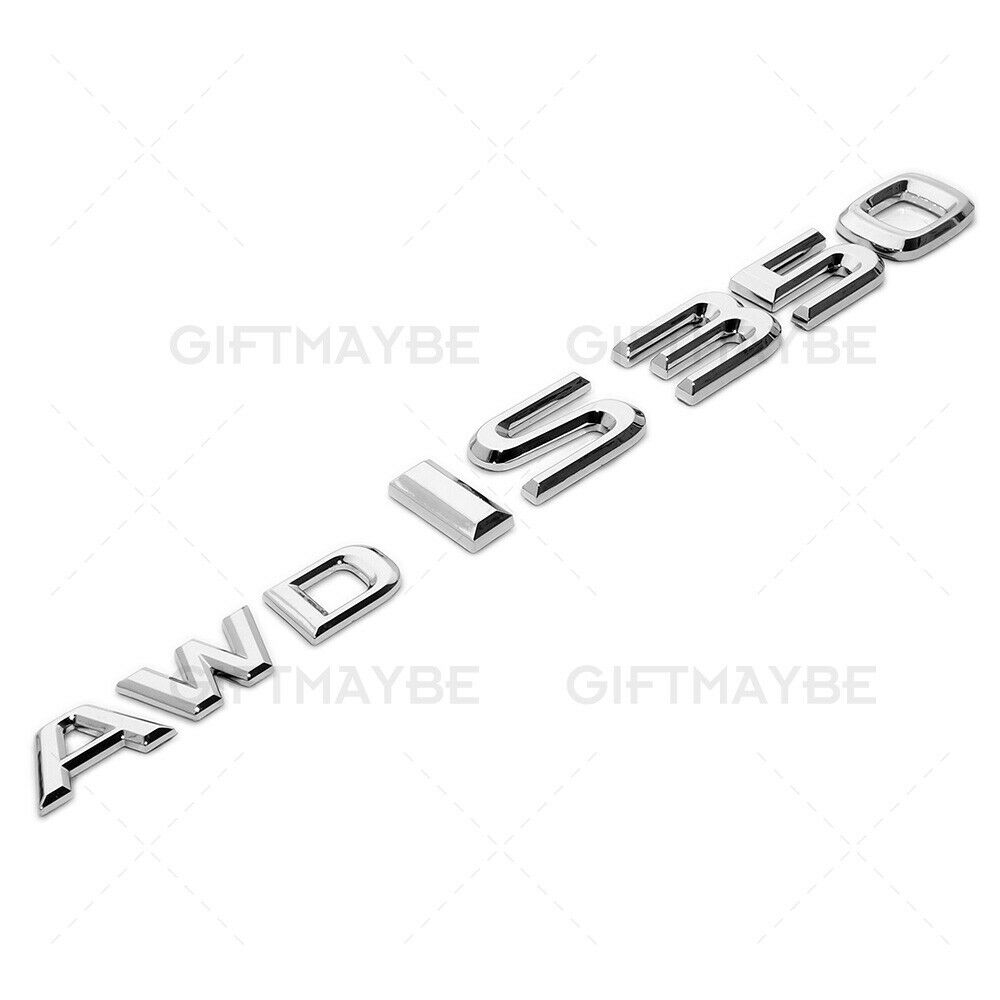 For Lexus Trunk Chrome AWD IS 350 Letter Logo Badge Emblem Car Replace F-Sport