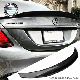 Carbon Fiber PSM Trunk Spoiler Wing 15-20 Mercedes W205 C Class 4dr AMG Sedan