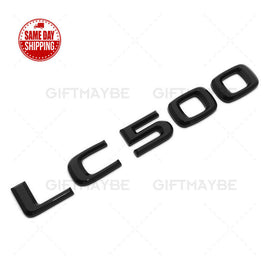 For Lexus Rear Bumper Gloss Black LC 500 Letter Logo Badge Emblem Car Replace